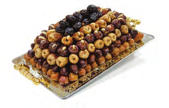 BURJ GIFT TRAY Simple and modern rectangular trays accented with gold handles.