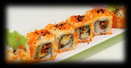 00 sushi roll with ebi tempura & mayonnaise topped with tempura crisp Spider