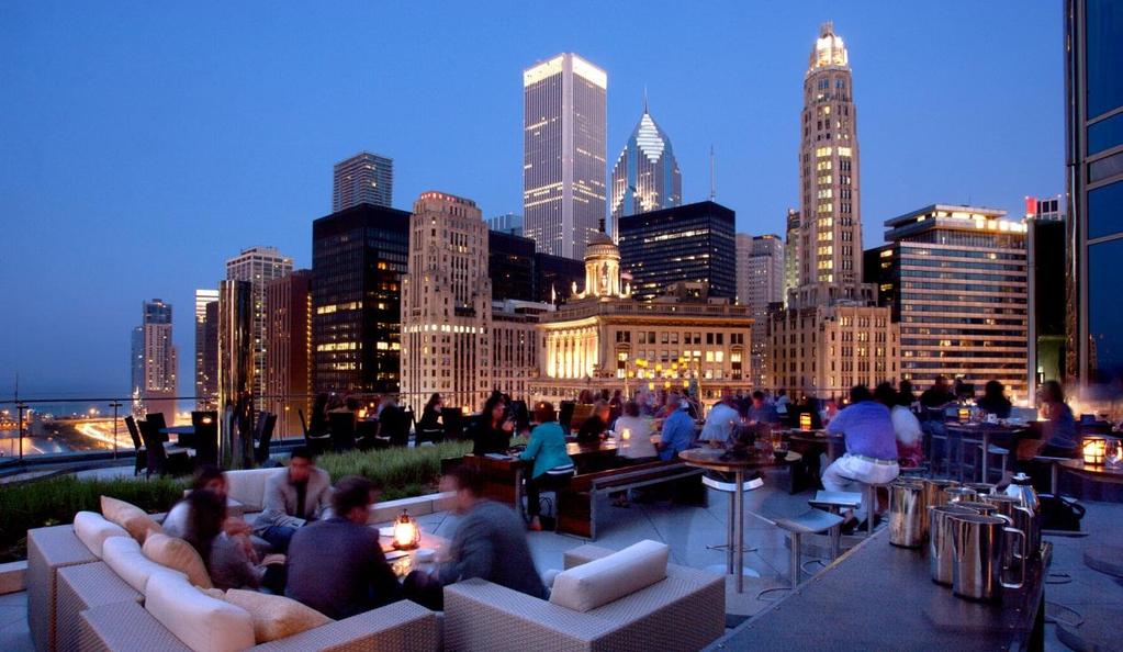 THE TERRACE AT TRUMP A seasonal outdoor oasis featuring sophisticated summer fare, the Terrace at Trump offers summer dining amid the iconic views of Chicago s skyline.