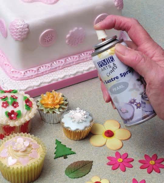 EDIBLE LUSTRE SPRAY Create stunning Lustre effects with these easy to use Spray Lustre Colours.