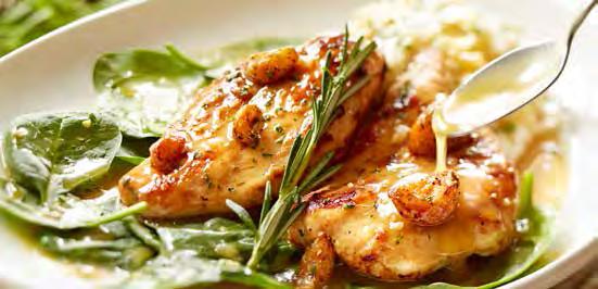AED 69 Stuffed Chicken Marsala Oven-roasted chicken breast stuffed with Italian cheeses and