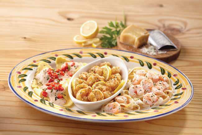 Pesce FISH & SEAFOOD SELECTIONS Baked Parmesan Shrimps Baked Parmesan Shrimp Ziti