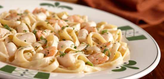 AED 75 Capellini di Mare Herb Grilled Salmon Seafood Alfredo Unlimited soups, made