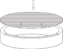 (See Figure 3) STEP 6 Place the fire ring on top of the firebox with notches up. The notches are used to secure the legs of the Cooking Grid Elevator.