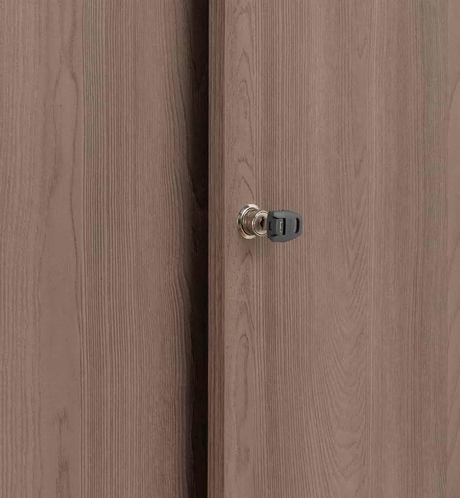 SLIDE&GO series cabinet with melamine sliding doors L1xD450xH1590mm.