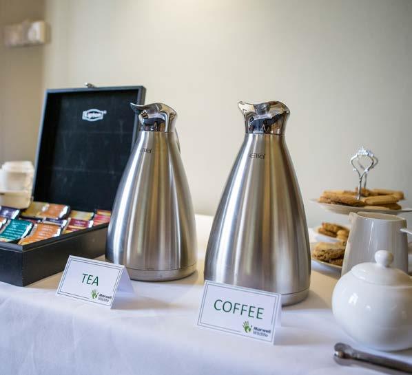 Meeting Room Catering We offer an extensive catering menu, from breakfast breaks to a working lunch, tasty finger buffet or even a BBQ. For catering options please request our menu brochure.
