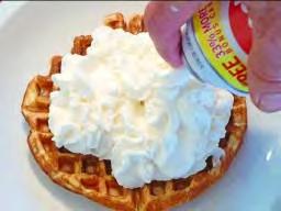 Waffles with Whipped Cream & Bananas 5