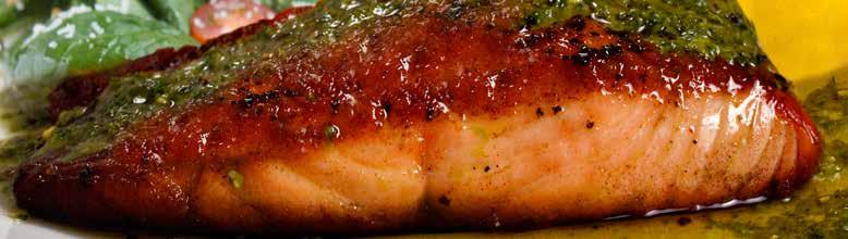 أطباق متخصصة من الشيف Chef s Specials Herb Crusted Salmon Fillet.. 72.