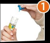 Two Step Epipen Administration Procedure Blue Sky, Orange Thigh Hold