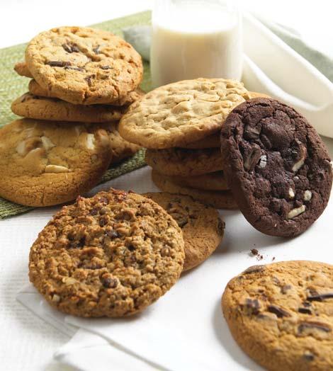 15 Cookies 70507-2 Chocolate Chip 6.8kg/15lb 120x2oz 71507-2 Oatmeal Raisin 6.8kg/15lb 120x2oz 72507-2 Chocolate Chunk 6.