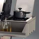 15,000 BTU Side Burner For those who love to cook everything outdoors, this side burner provides stove-top cooking