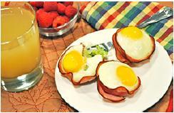 Nutritional Analysis: One serving equals: 170 calories, 10g fat, 337mg sodium, 5g carbohydrate, 2g fiber, and 13g protein On-the-Go Egg Cups Here's a recipe for the perfect on-the-go energy food.