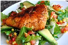 Santa Fe Salmon Salad Eating healthy does not need to be boring.