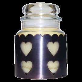 cheerful candle available in 6 oz, 16 oz and 24 oz double wicked jar 24 oz. - up to 135 Hr. Burn Time 16 oz. - up to 80 Hr. Burn Time 6 oz. - up to 35 Hr.