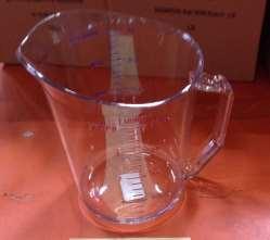 MEASURING CUP - 1 QUART (CMS# 4097 & 4065) Suggested Uses: Used to measure the volume of liquids