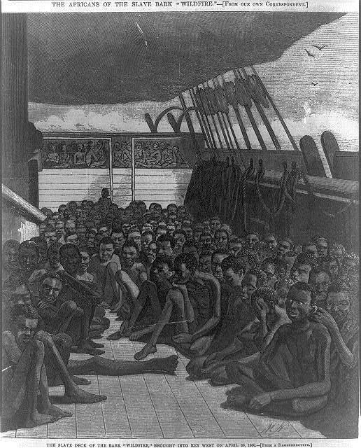 In 1619 a Dutch slave ship was blown off course by a storm. It landed at Jamestown bringing with it 20 slaves.