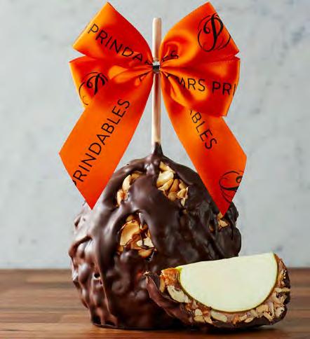 Each Jumbo Caramel Apple measures 4.5 tall, weighs up to 1.5 lbs, and generously serves 8-10 people.