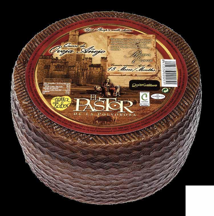 Special Gran Reserva ewes cheese is elaborated with raw ewes milk and cured for eighteen months, a truly culinary