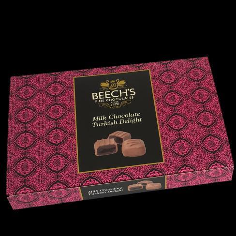 99 MARZIPAN Smooth and almond rich, coated in our milk chocolate TURKISH DELIGHT - Beech