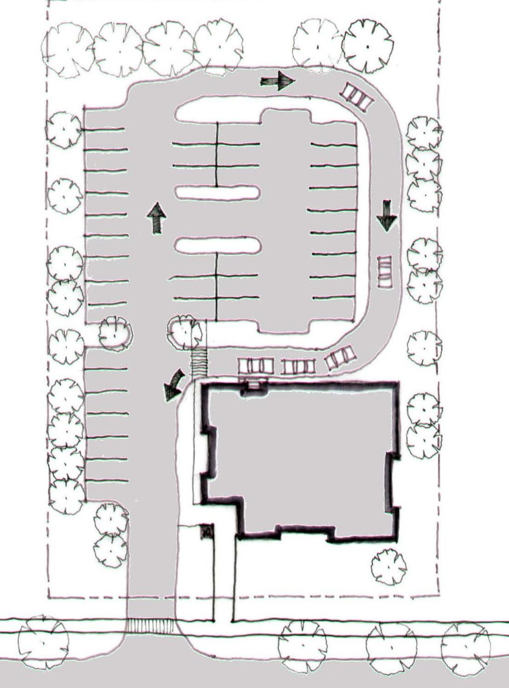 A B C E F D B3 : Access to the site Access driveways to Vehicle Drive-through Facilities should be located as far away as possible from street intersections and corners and designed in accordance