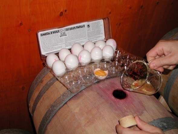 of good tannins from maceration or barrel aging a) & b) Fine with egg