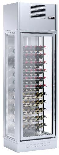 ENOLUX Wine cellars WI-2W-GRE-26 WI-2W-BLA-23 WALL WINE CELLAR - WITH ONE OR TWO BODIES Stainless steel backside in wall-mounted versions.