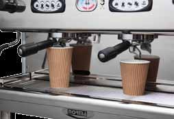 Unique high group clearance with dual position driptray feature sets this machine apart as the ideal espresso