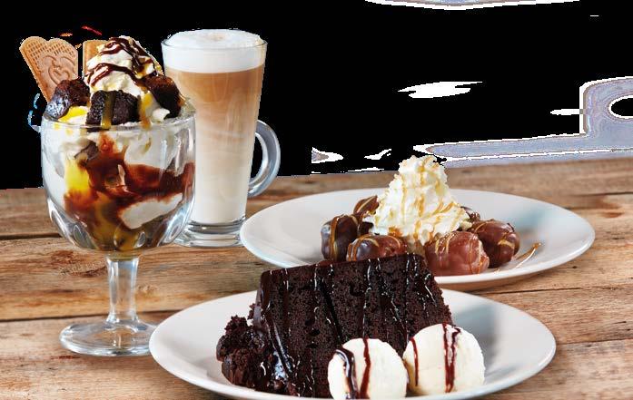 ROOM FOR DESSERT? GOOLNAYORURGE Delicious sweet treats, worth saving room for BELGIAN CHOCOLATE BROWNIE 3.49 Served warm with vanilla ice cream and Belgian chocolate sauce. NESTLE ROLO CHEESECAKE 3.