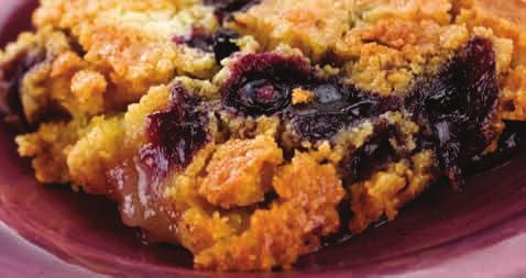 Instructions: 1. Preheat oven to 350 F (190 C). 2. Place berries in small casserole or baking dish. 3. Combine 1½ tsp flour and 1½ tsp sugar in a cup and sprinkle over the berries. 4.