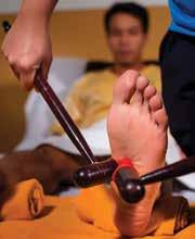 pressure, Foot Zone therapists undergo rigorous training under reflexology masters from Xiamen, China to be able to