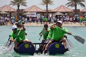 Raft Race Charity event organized by the Rotary Club held at Al Bandar