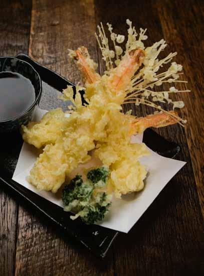 EBI tempura 10 Large fresh tiger prawns deep-fried in light tempura batter, 3 pieces 7 BUTA GYOZA Tateyama 8 Juicy pan-fried pork dumplings served with spicy ponzu sauce 8 YASAI gyoza 8 Fried