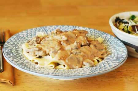 13 8 Conclusion This Beef Stroganoff makes an elegant meal. Serve with a green vegetable on the side.