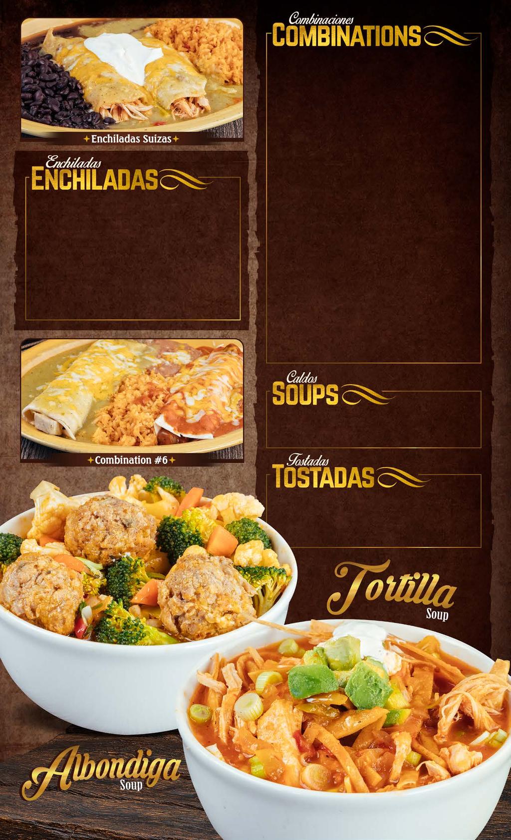 Served with rice and beans Deluxe (2 corn tortillas) Enchiladas Plate (2) 11.75 Served with rice and beans. Choice of Pork Shredded Beef Chicken Ground Beef. Add a extra enchilada for $1.