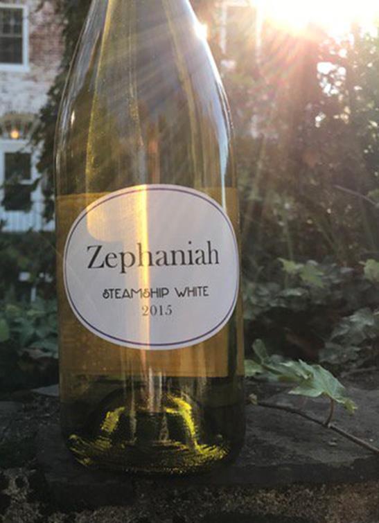 Hybrid-vinifera white wine blend Steamship White (Zephaniah,