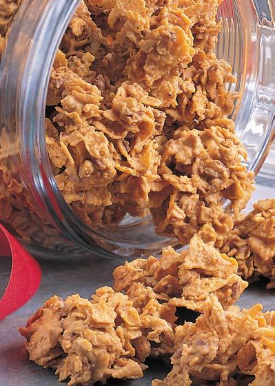 butterscotch cookies No need to turn on the oven for these crunchy treats. Butterscotch chips 1 cup 250 ml Smooth peanut butter 3 tbsp.