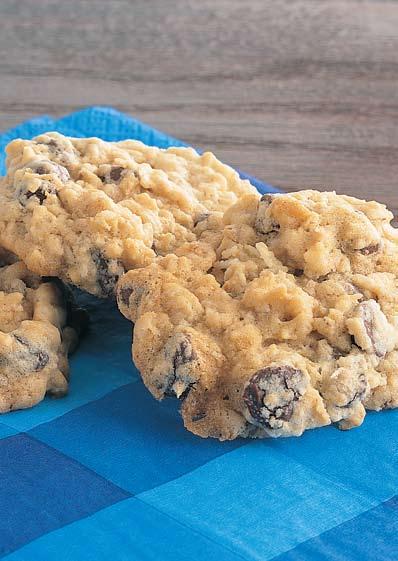 oatmeal chip cookies The blend of chocolate, oatmeal and coconut make these a cookie-jar favourite.