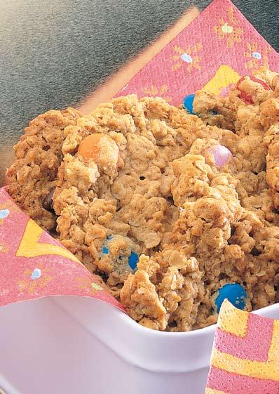 big batch rainbow chip cookies Got a bake sale coming up? This recipe makes about 13 dozen flourless cookies! Use an extra-large bowl or roasting pan to mix these. Pressed for time?