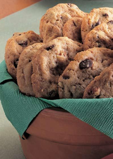 pecan chip cookies Pecans give these delicious chocolate chip cookies extra crunch, but even without nuts, these are fabulous. For chewy cookies, make sure you don t overbake.