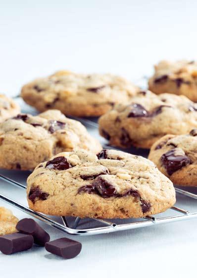 decadent chocolate chippers Served fresh from the oven, the chunks of melting chocolate in these fabulous cookies are squishy and irresistible. Heaven!