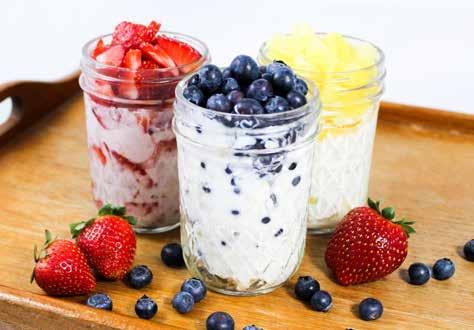 3 RING FOOD CIRCUS RECIPES Carousel-Colored Overnight Oatmeal Serves 1 Good Morning Yogurt Parfait Serves 6 1 (4-6 oz.
