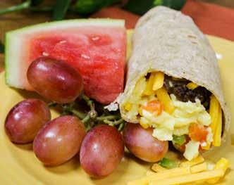 Under the Big Top Egg Burritos Serves 12 3 RING FOOD CIRCUS RECIPES 12 eggs Non-stick spray ½-1 pound turkey sausage, cooked and drained ¼ cup chunky salsa 1 cup shredded Cheddar or Pepper Jack