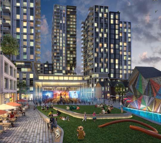 Features An innovative mix of uses will contribute to the cultural, social and environmental sustainability of Mirvish Village.