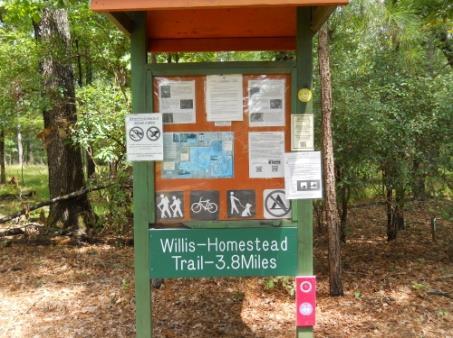 WELCOME TO THE WILLIS HOMESTEAD TRAIL! Trail Length: 4.