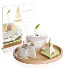 Celery green Tea Tray. Porcelain Café Cup. Oval Tray.