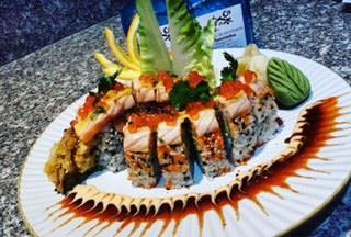 CHEF S RECOMMENDED ROLLS SUSHI BOMB Tuna, salmon, snapper, avocado, asparagus, scallion, and roe 12 MAGIC BOMB -Inside out with shrimp tempura, avocado, asparagus, cucumber, cream cheese, spicy mayo,