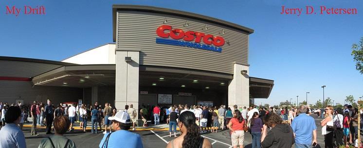 COSTCO 31 Oct 2016 238-2016-20 Yes, my wife and I are COSTCO members along with almost everybody else I know. I go to COSTCO a lot!