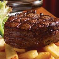 95 Prime Sirloin, minimum 100 day grain fed, served with grilled Barra and sautéed prawns in a garlic cream sauce. Add a sauce or dressing to any steak.. Sauces...$2.95 NEW!