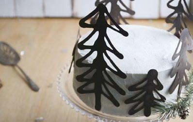Prep Time: 30 minutes Total Time: 3 ¼ hours Yield: 14 to 16 servings Chocolate Trees & Cake Dark, rich and sweet, this Black Forest Cake recipe is sure to be a hit during the holidays.