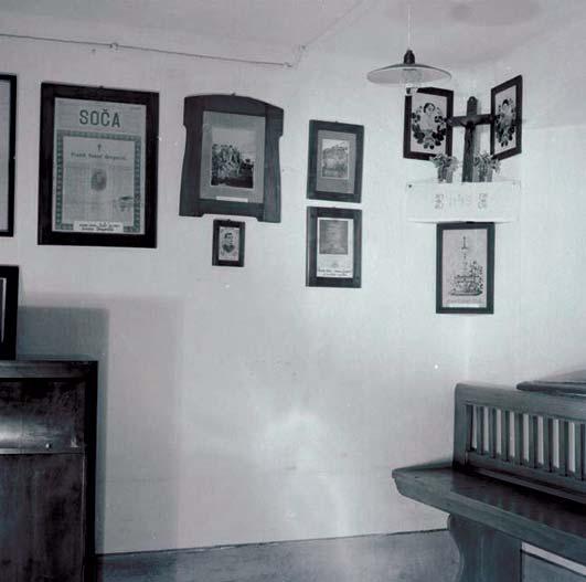 Slika 2. Pogled na dio sobe iz postava 1951. god. par Zdenko Kalin. Unatoč ratnim vremenima, 1944. godine, na stogodišnjicu pjesnikova rođenja, zaredalo je nekoliko događaja.
